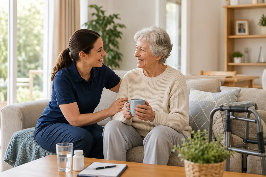 Older Australian receiving post hospital support at home